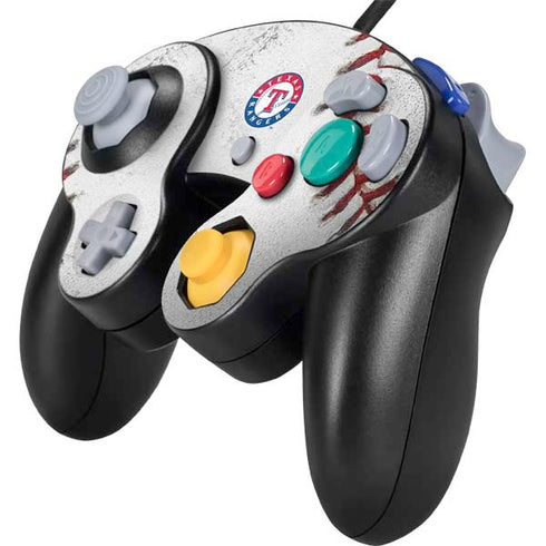 MLB Texas Rangers Game Ball Nintendo GameCube Controller Skin