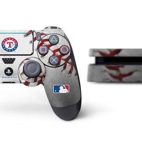 MLB Texas Rangers Game Ball PS4 Slim Bundle Skin