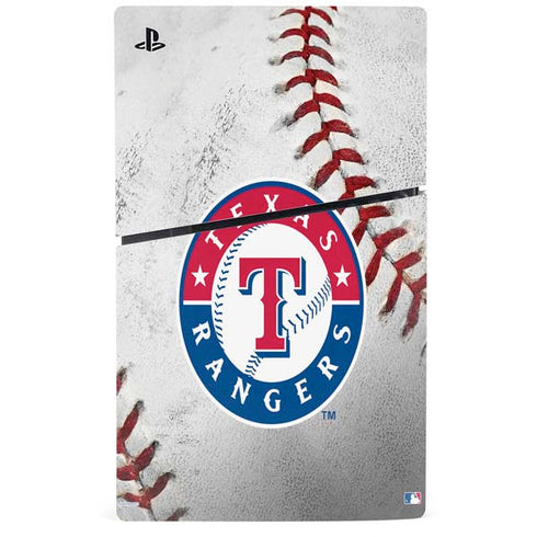 MLB Texas Rangers Game Ball PS5 Slim Disk Bundle Skin