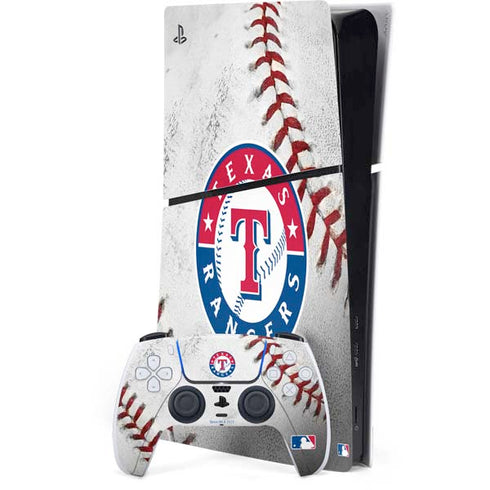 MLB Texas Rangers Game Ball PS5 Slim Digital Edition Console Skin