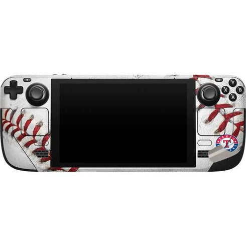 MLB Texas Rangers Game Ball Steam Deck Handheld Gaming Computer Skin