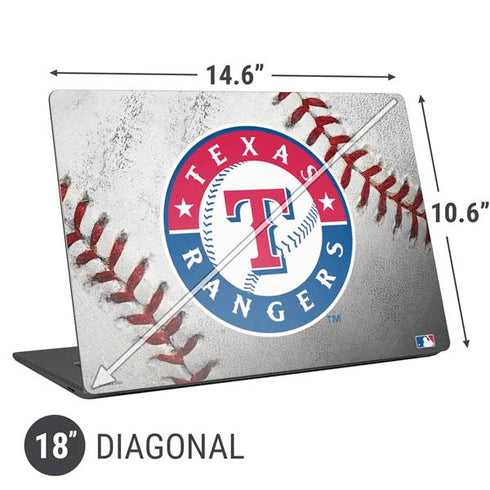 MLB Texas Rangers Game Ball Universal Laptop 18in (14.6 x 10.6in) Skin