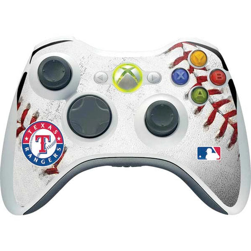 MLB Texas Rangers Game Ball Xbox 360 Wireless Controller Skin