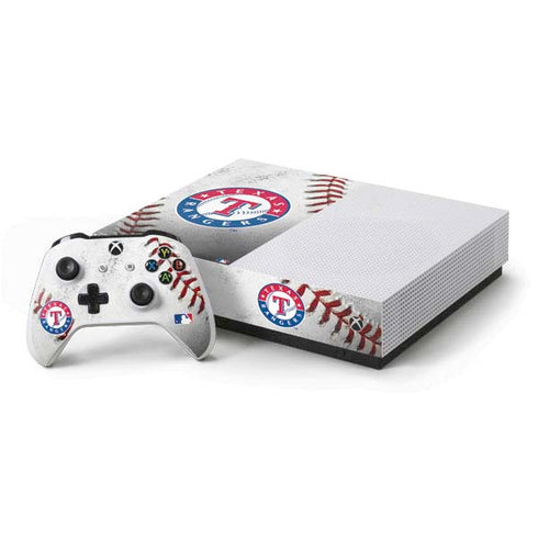 MLB Texas Rangers Game Ball Xbox One S All-Digital Edition Bundle Skin
