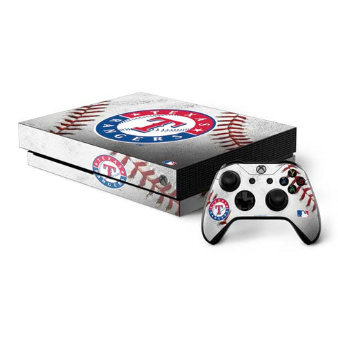 MLB Texas Rangers Game Ball Xbox One X Bundle Skin