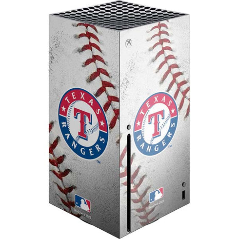 MLB Texas Rangers Game Ball Xbox Series X Console Skin