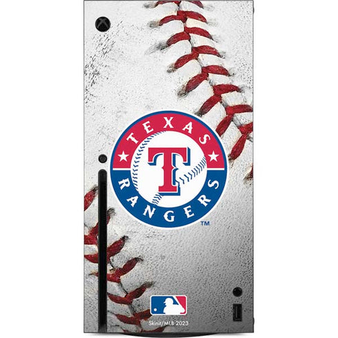 MLB Texas Rangers Game Ball Xbox Series X Console Skin