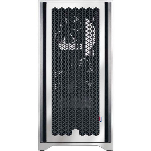 MLB Texas Rangers Home Jersey Corsair 4000D Tempered Glass Mid-Tower ATX Case Skin