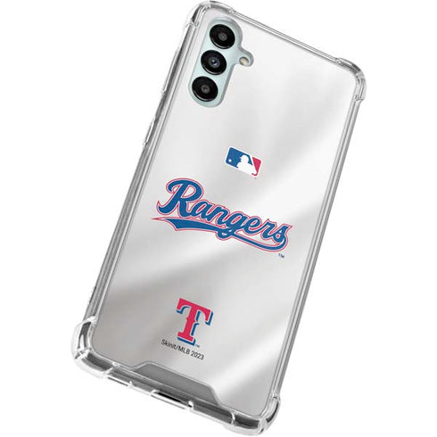 MLB Texas Rangers Home Jersey Galaxy A14 5G Clear Case