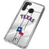 MLB Texas Rangers Home Jersey Galaxy A21 Clear Case