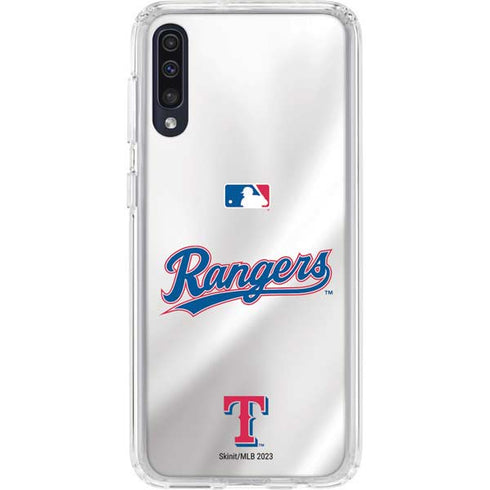 MLB Texas Rangers Home Jersey Galaxy A50 Clear Case