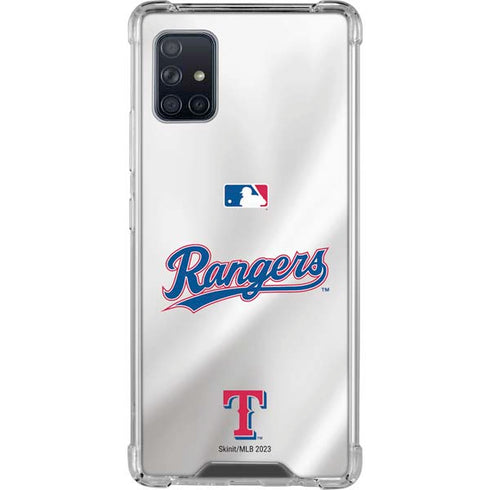 MLB Texas Rangers Home Jersey Galaxy A51 5G Clear Case