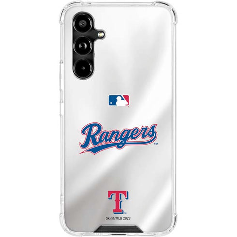 MLB Texas Rangers Home Jersey Galaxy A54 5G Clear Case