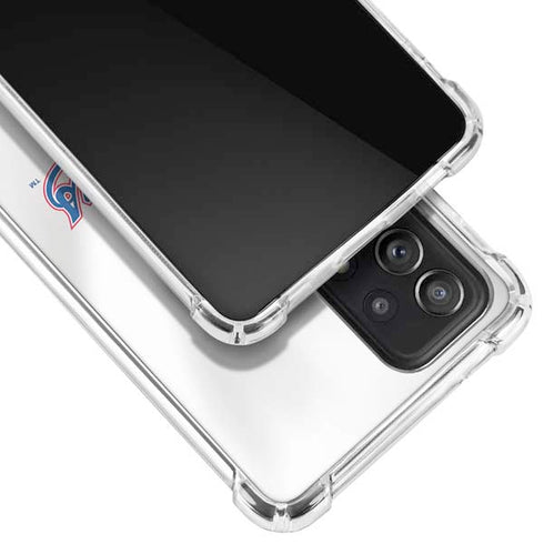MLB Texas Rangers Home Jersey Galaxy A72 5G Clear Case