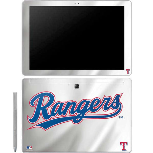 MLB Texas Rangers Home Jersey Galaxy Book 12in Skin