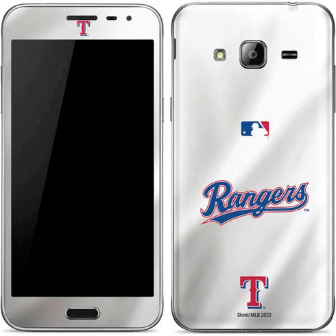 MLB Texas Rangers Home Jersey Galaxy J3 Skin