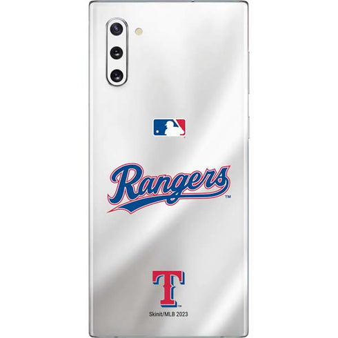 MLB Texas Rangers Home Jersey Galaxy Note 10 Skin