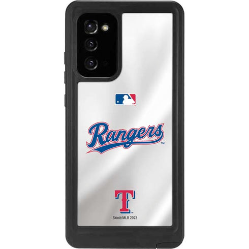 MLB Texas Rangers Home Jersey Galaxy Note20 5G Waterproof Case