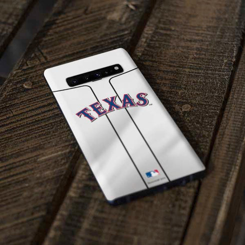 MLB Texas Rangers Home Jersey Galaxy S10 Plus Skin