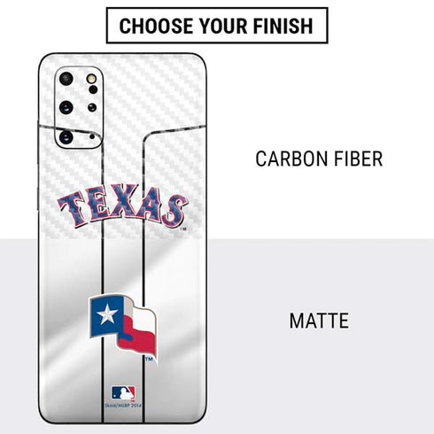 MLB Texas Rangers Home Jersey Galaxy S20 Plus Skin