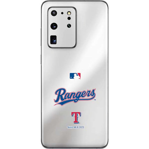 MLB Texas Rangers Home Jersey Galaxy S20 Ultra 5G Skin