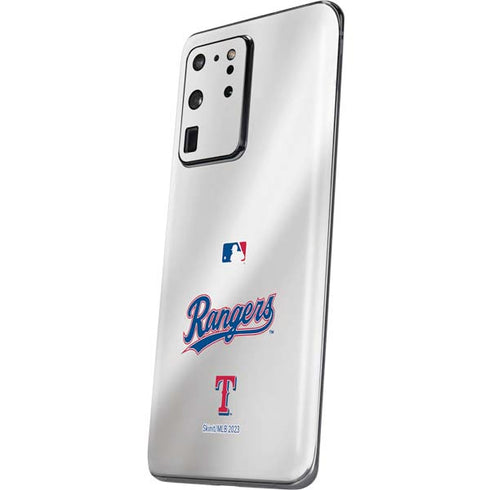 MLB Texas Rangers Home Jersey Galaxy S20 Ultra 5G Skin