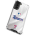 MLB Texas Rangers Home Jersey Galaxy S21 FE Clear Case
