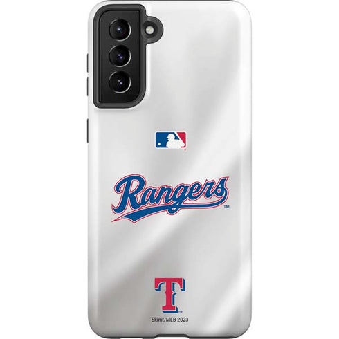 MLB Texas Rangers Home Jersey Galaxy S21 FE Pro Case