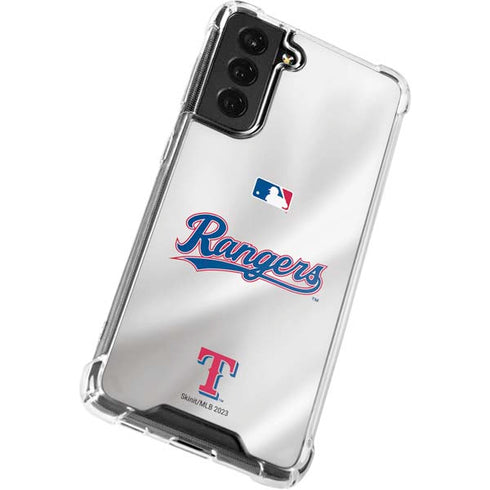 MLB Texas Rangers Home Jersey Galaxy S22 Clear Case