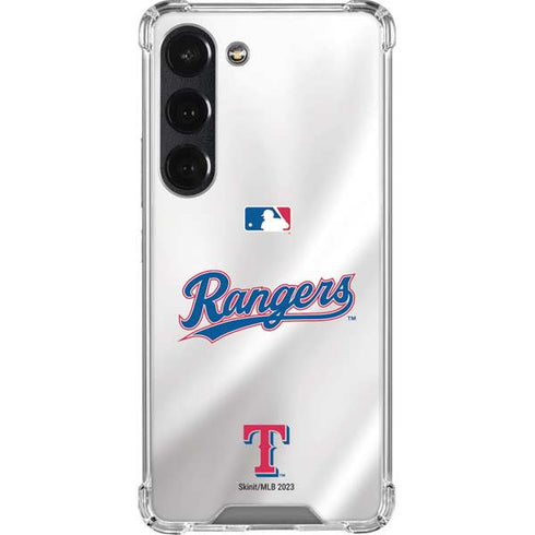 MLB Texas Rangers Home Jersey Galaxy S23 Clear Case