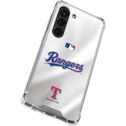MLB Texas Rangers Home Jersey Galaxy S23 Clear Case