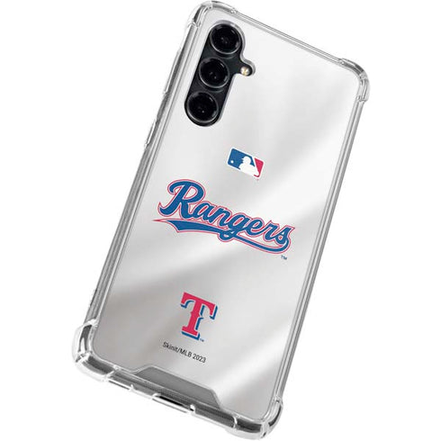 MLB Texas Rangers Home Jersey Galaxy S23 FE Clear Case