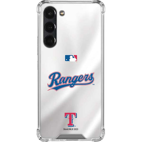 MLB Texas Rangers Home Jersey Galaxy S23 Plus Clear Case