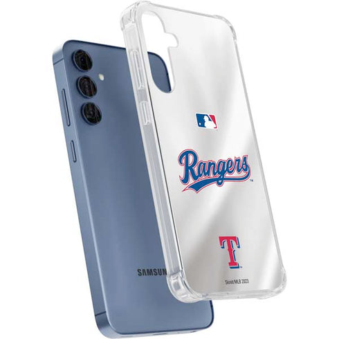 MLB Texas Rangers Home Jersey Galaxy S24 Clear Case