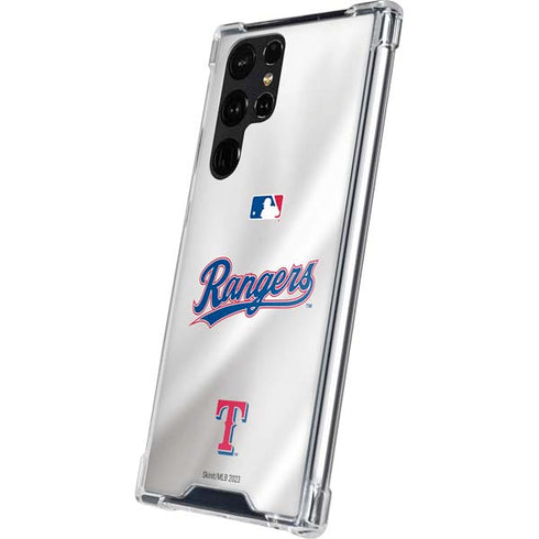 MLB Texas Rangers Home Jersey Galaxy S24 Ultra Clear Case