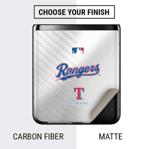 MLB Texas Rangers Home Jersey Galaxy Z Flip Skin
