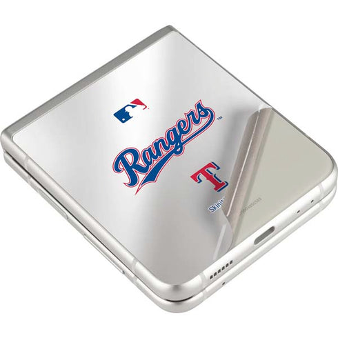 MLB Texas Rangers Home Jersey Galaxy Z Flip3 5G Skin