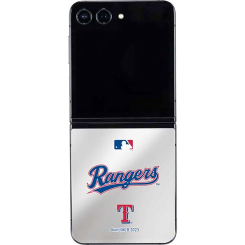 MLB Texas Rangers Home Jersey Galaxy Z Flip5 5G Skin