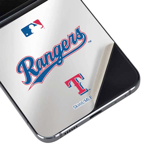 MLB Texas Rangers Home Jersey Galaxy Z Flip5 5G Skin