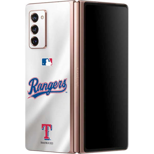MLB Texas Rangers Home Jersey Galaxy Z Fold2 5G Skin