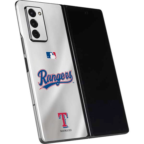 MLB Texas Rangers Home Jersey Galaxy Z Fold2 5G Skin