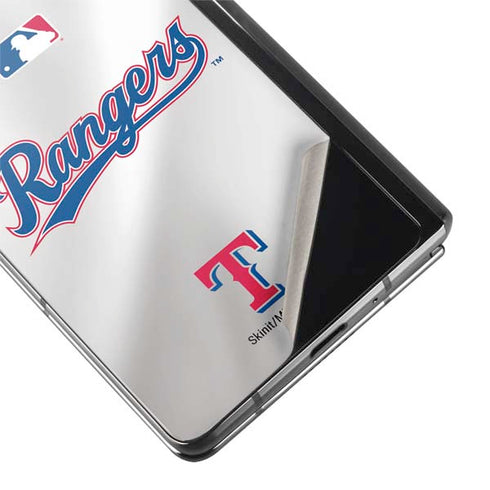 MLB Texas Rangers Home Jersey Galaxy Z Fold2 5G Skin