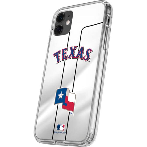 MLB Texas Rangers Home Jersey iPhone 11 Clear Case