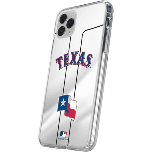 MLB Texas Rangers Home Jersey iPhone 11 Pro Clear Case