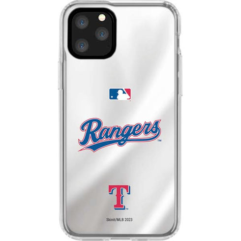 MLB Texas Rangers Home Jersey iPhone 11 Pro Clear Case