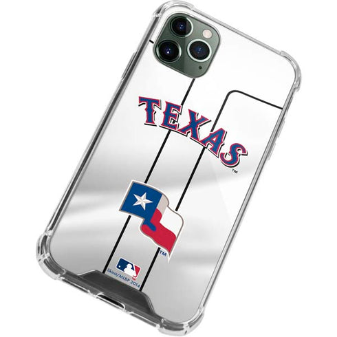 MLB Texas Rangers Home Jersey iPhone 11 Pro Max Clear Case
