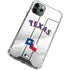 MLB Texas Rangers Home Jersey iPhone 11 Pro Max Clear Case