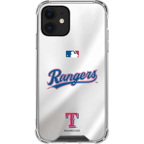 MLB Texas Rangers Home Jersey iPhone 12 Mini Clear Case
