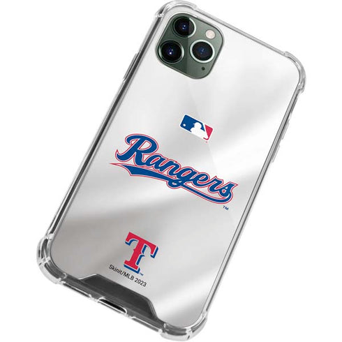 MLB Texas Rangers Home Jersey iPhone 12 Pro Clear Case