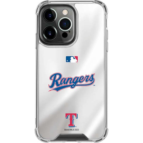 MLB Texas Rangers Home Jersey iPhone 13 Pro Clear Case